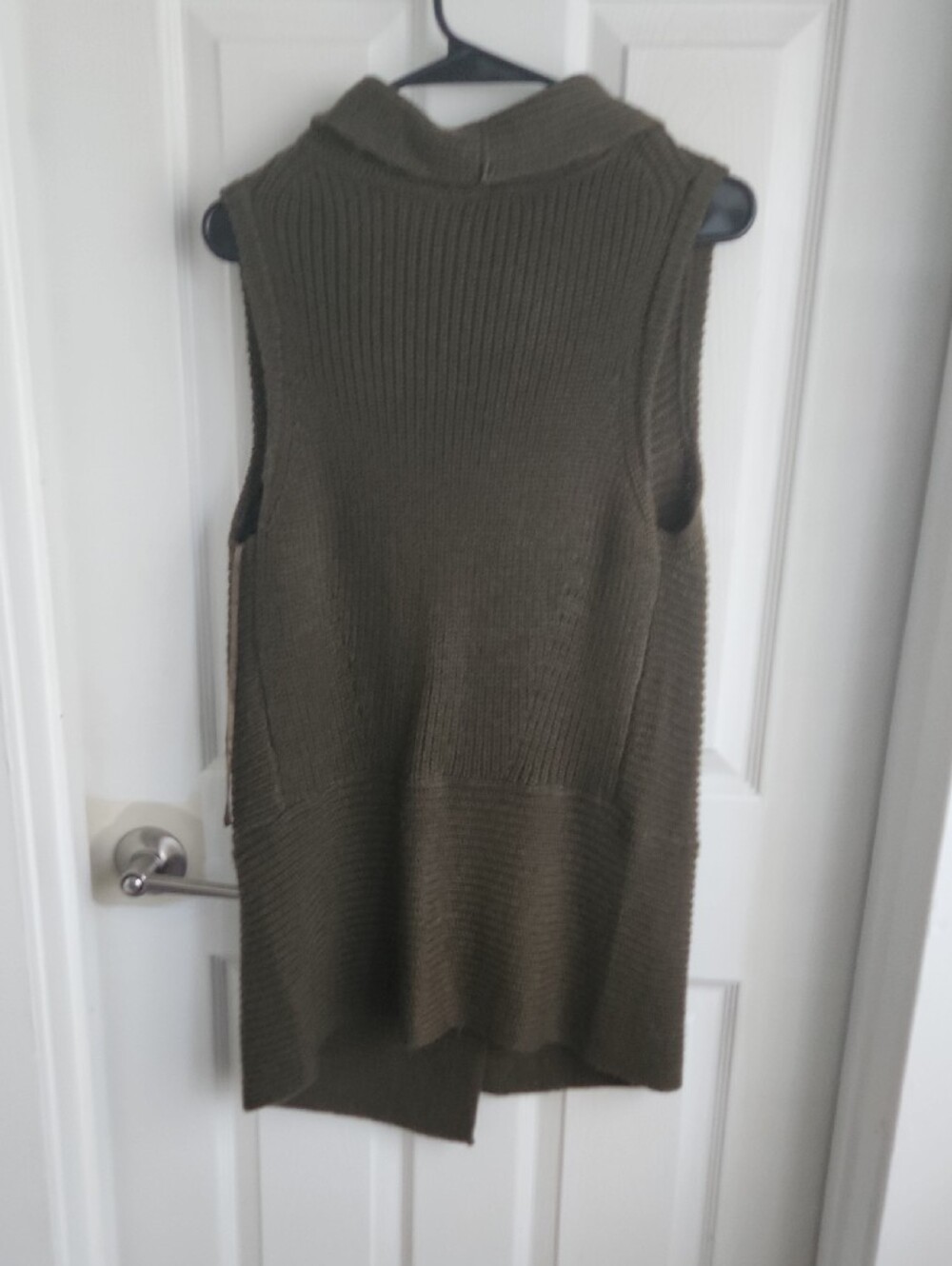 Chico's Olive Green Johanna Sweater Vest - Picture 5 of 8
